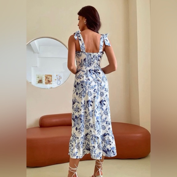 Floral Ruffle Cami Dress - Picture 2 of 9